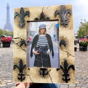 Country French Fleur-de-Lis Photo Frame